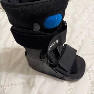 Women's Medical Walking Boot - Black with Blue Accent